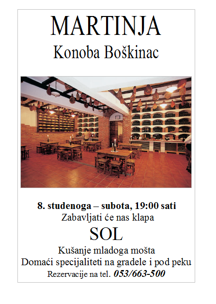 Martinja u konobi Boškinac